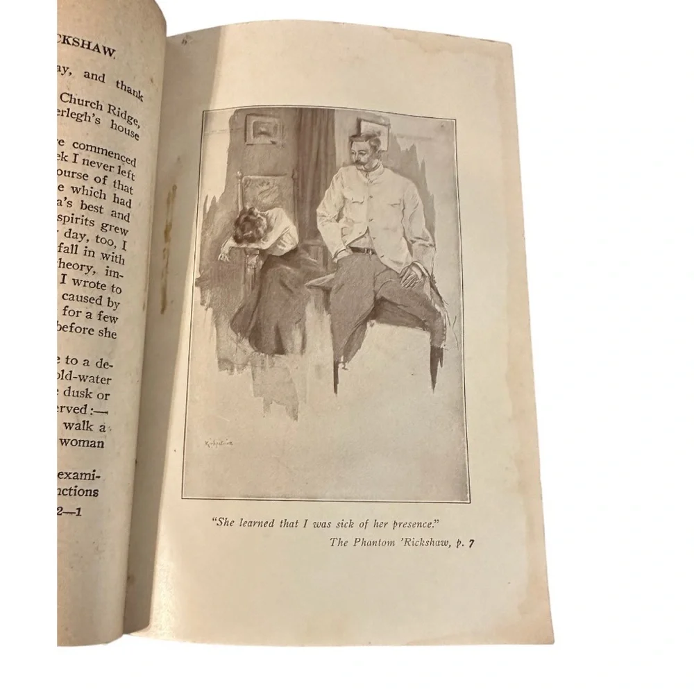 1931 The Humorous Tales Of Rudyard Kipling Works II Home Decor Staging Book Lot
